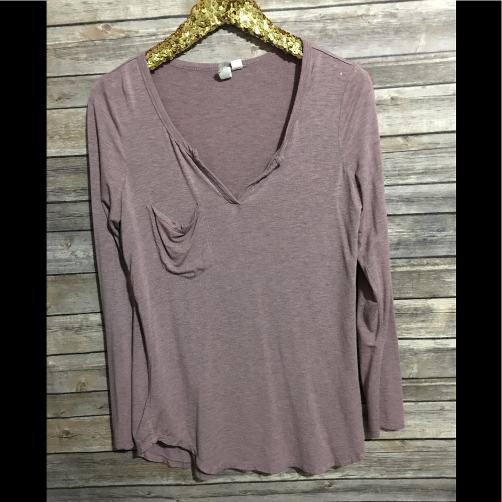Long sleeve with pocket soft shirt top